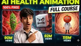 AI से सब्ज़ी बोलने वाली 🤯 | 150M Views Health Animation | FULL FREE COURSE #viralvideo #food#aivideo