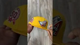 Anaheim Angels 50th Anniversary New Era 59Fifty Fitted Hat Gold Red Under Brim #Shorts