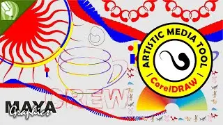 How to use Artistic media tool in coreldraw | Tool tips in coreldraw | Coreldraw tutorials
