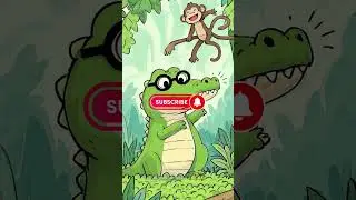 The Big Silly Crocodile 🐊🤣 | Jungle Storytime for Kids #shorts #readaloud