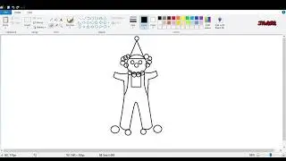 Joker Drawing | Cartoon | Joker | Art | Painting | Easy Cute Drawing | How to Draw in MS Paint