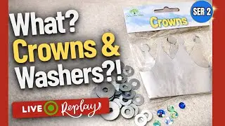 This Faux Metal HACK Uses Crowns, Sequins & Washers for Junk Journals!