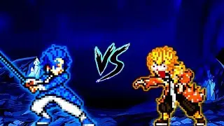 Tanjiro Ice V3 OP VS Zenitsu Chaos V4 JVL OP in Mugen