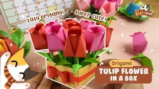 Origami Tulip in the box | Zizi - Time | Perfect gift for your special ones