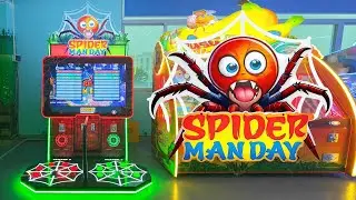 Spider Man Day Arcade Game | LED Tap Redemption Machine | YUTO Games Factory Test