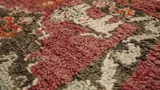 Vintage Moroccan Rug in Red with Medallions and Animal Pictorials - Rug & Kilim - 34857