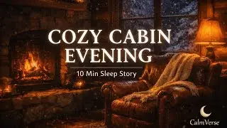 Sleep by the Fire - Cozy Cabin Evening Story for Deep Rest | 11 Minutes