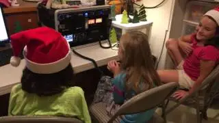 10 Year-Old KM4IPF Helps 9 Year-Old Alexis Talk to Santa on Ham Radio