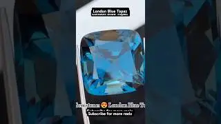 Topaz gemstone gemstone collection #topaz  #GemstoneCollection #BlueTopaz #CushionCut #LoupeClean