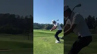 WITH A 3-IRON?! 🤯 Miles Russell was showing off at The Kingdom.  #taylormadegolf  #golf