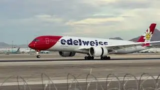 Edelweiss Air Airbus A350-941 lands at Las Vegas | HB-IHC