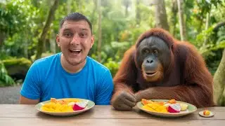 I ATE Breakfast With Orangutans in Bali…