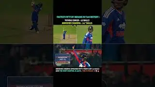 Beast mode of abhishek sharma 🔥. #abhisheksharma #cricketmemes #cricket #indvsnzt20series