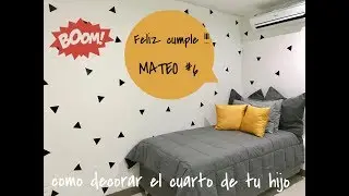 Cumplea&ntilde;os Mateo / como decorar el cuarto de tu hijo. Vlog #1