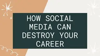 How Social Media Can Destroy Your Career|| South African YouTuber
