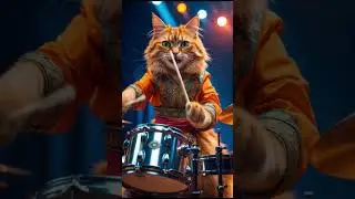 the cat's got rhythm&hellip; and attitude 😏🎶🐾 | 5SF, free download #5secsfootage #cat #drummer #music