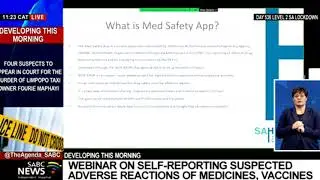 Webinar on self-reporting suspected adverse reactions to medicines and vaccines