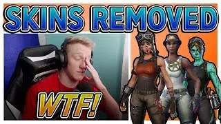 TFUE REACTS TO EPIC *DELETING* ALL OF HIS *RARE* SKINS! (RIP RENEGADE RAIDER!) Fortnite SAD Moments