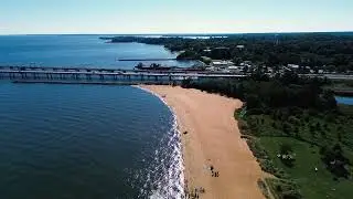4K Drone Flight @ Sandy Point State Park, Maryland