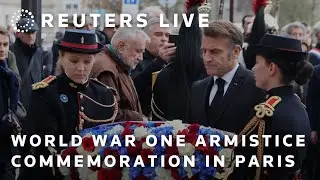 LIVE: World War One Armistice commemoration at the Arc de Triomphe in Paris