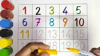 Numbers 1 to 20 | Kids Count Numbers 1-20 | Toddler & Preschool Educational Video #kiddostv