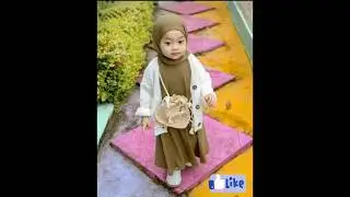 Muslim baby girls abaya style ||Beautiful abaya frock style || #fashion #2024