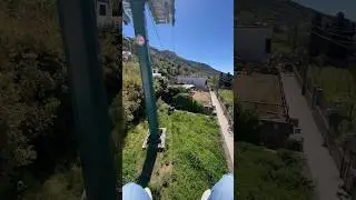 The View of The Anacapri Chair Lift up Monte Solaro Capri, Italy