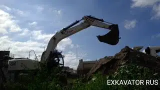 Экскаватор RM TEREX ЕК 14 20,вернулся на старую территорию ,работа экскаватора, смотрим со стороны