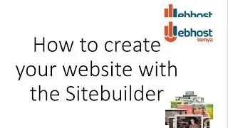 How to build a website with a site builder