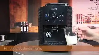 Cafetera superautom&aacute;tica Krups Essential | &iquest;C&oacute;mo preparar un cappuccino?