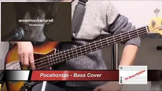 [AnnenMayKantereit] (es tut mir Leid) Pocahontas - Bass Cover 🎧 (with bass tabs 🎶 pdf)