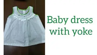 baby👶 dress with yoke👗 ,new born🧵 , step by step , tutorial✂️ , easy ways🪡
