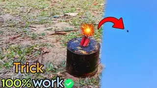 Chilli Firecracker🧨with Steel Pot उड़ गया लोटा🔥😱|| Amazing Trick