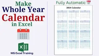 Как создать годовой календарь в Excel на любой год