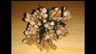 How to make pollen for hair accessories at home | diy stamens for flowers | flower pollens