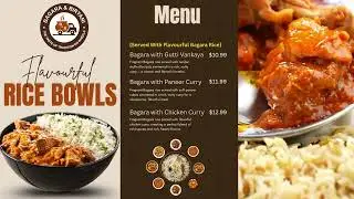BB Menu Items & Price - Tv Screen