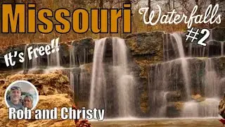 Hiking in Branson Missouri. Waterfall trail