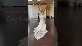 It&rsquo;s all yours if you want a long train wedding dress! #shorts #weddingdress #sanfrancisco