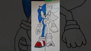 Sonic and Shadow Fusion Effect and Mash Up Drawing