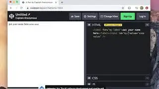 Topics - Html: The HTML Label Element