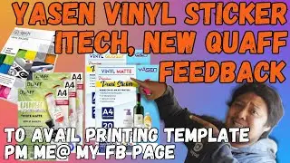 MATTE VINYL STICKER BRAND FEEDBACK | ITECH | YASEN | NEW QUAFF