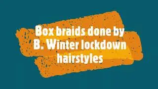 Easy Box Braids. #protectivestyles #winterhair #naturals #thickhairchronicals #lockdownhair