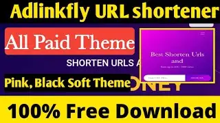 Adlinkfly URL shortener All Theme free download | Pink CSS Theme Black css theme free download