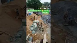 mycem Power shield cement slab work 6200 square feet area #short #shorts #viral #construction #home