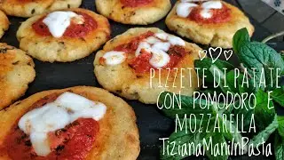 PIZZETTE DI PATATE AL FORNO CON POMODORO E MOZZARELLA