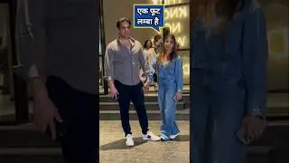 How tall is Arbaaz Khan compared to his wife Shura Khan #arbaazkhan #shurakhan #shorts #shortsfeed