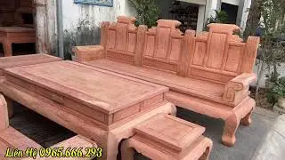Chia Sẻ Mẫu Bàn Ghế Âu Á Cuốn Thư Chân Cột 12 Tay Đặc Chân Cong Hàng Liền 