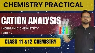 Cation Analysis in 6 Minutes |l inorganic Practical ll Class 11 & 12 ll CBSE - GSEB-ISC ll