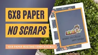 No Scrap Garden Themed Birthday Card featuring Lawn Fawn Veggie Happy