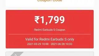 Redmi Earbuds S Redeem  in GetApps